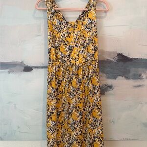 Kaileigh Mustard Floral Maxi Dress